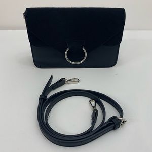 River Island Black Suede Leather Purse